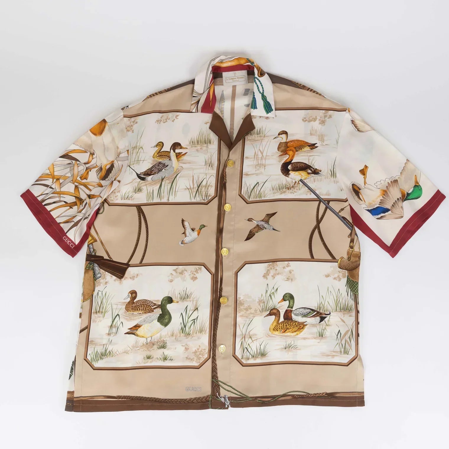 J. Logan Home Maison Mallard Alfre Shirt with ducks