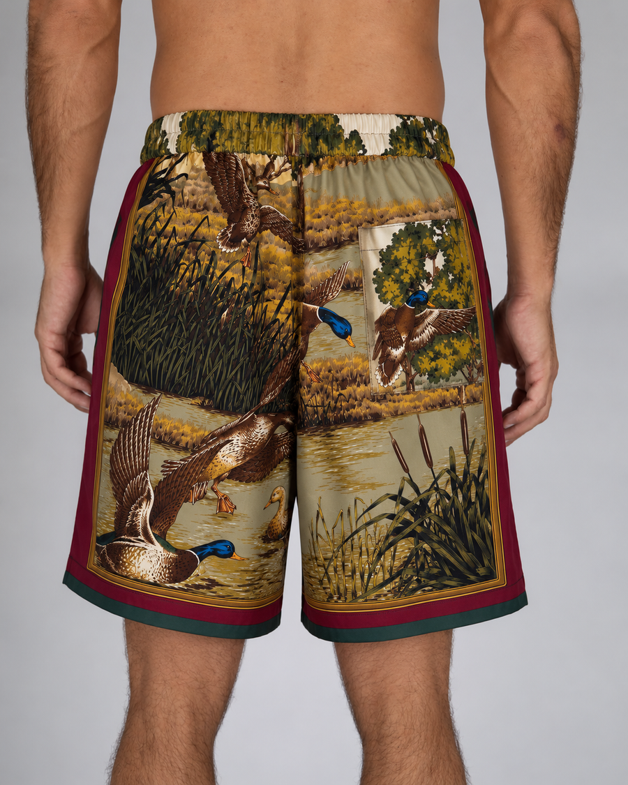 THE BOXER | MARSH - silk boxer shorts, handmade in Palm Beach from vintage designer materials (view 4)
