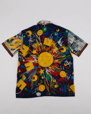 City sketch silk shirt, by J. Logan Home, alternate view