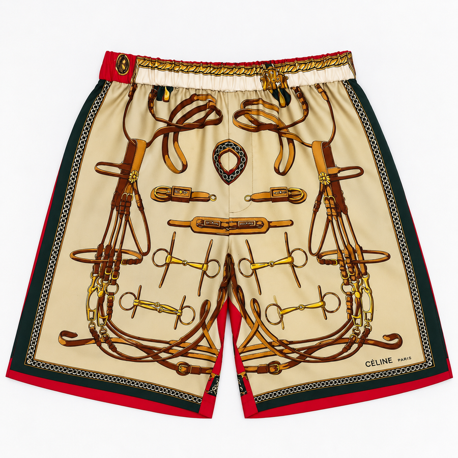 THE BOXER | LYON - silk boxer shorts, handmade in Palm Beach from vintage designer materials