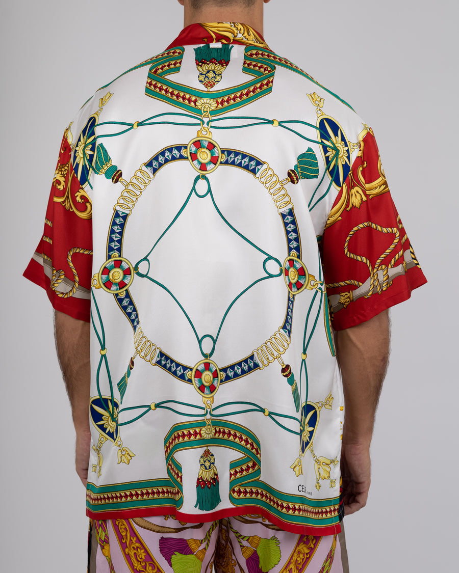Rope and tassel silk shirt, by J. Logan Home, alternate view