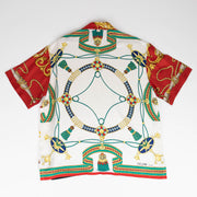 Rope and tassel silk shirt, by J. Logan Home, alternate view