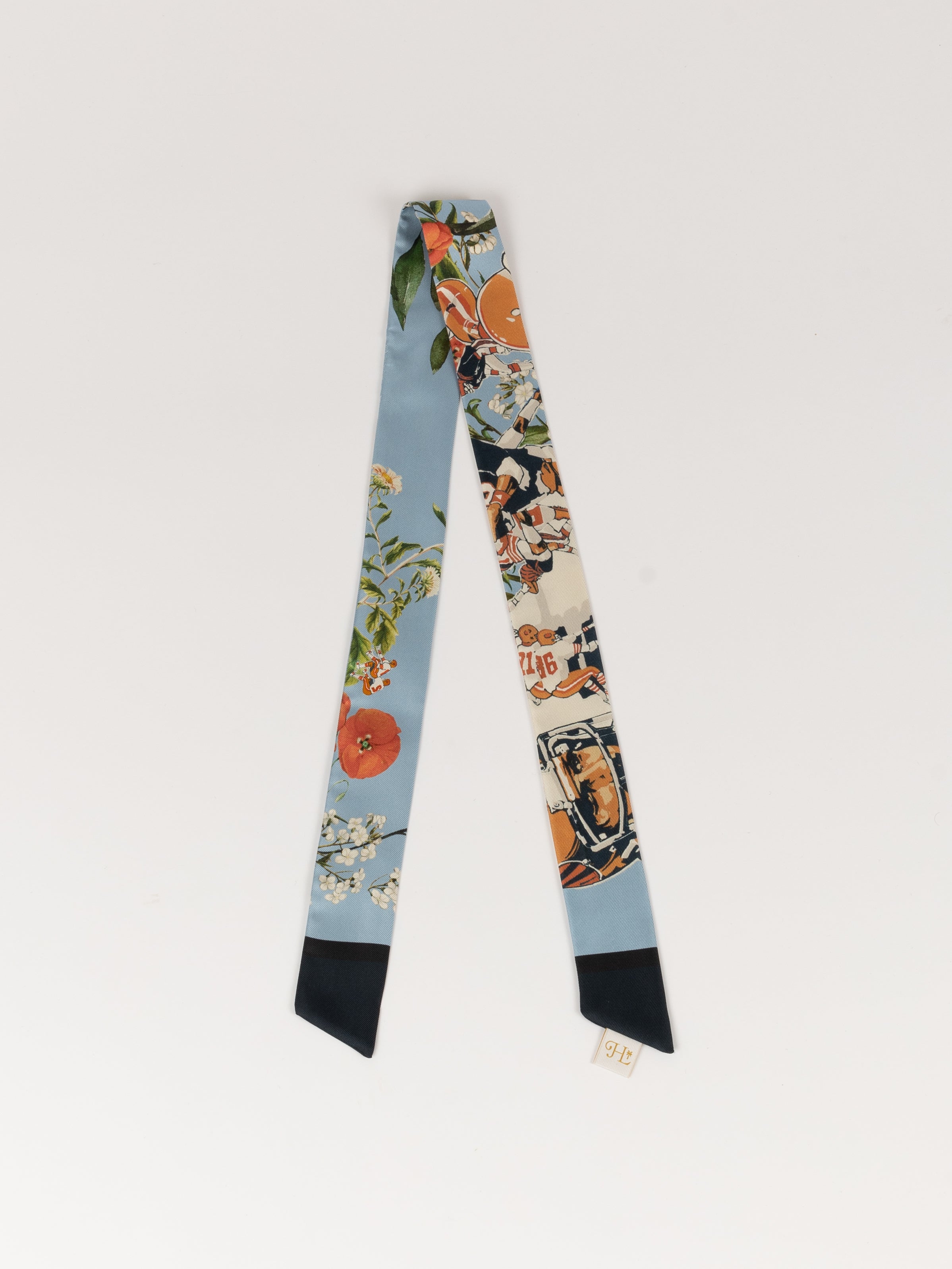 MONSE x J. Logan Home The Silky Blue repurposed silk accessory