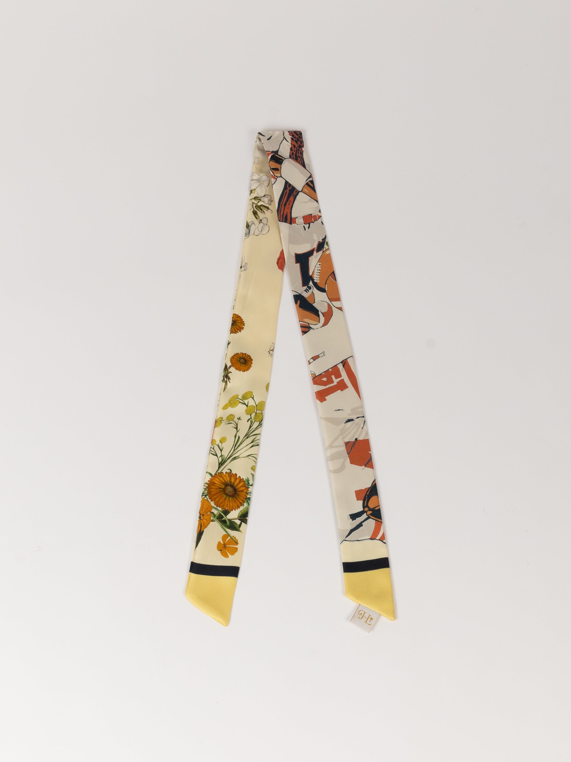 MONSE x J. Logan Home The Silky Yellow repurposed silk accessory