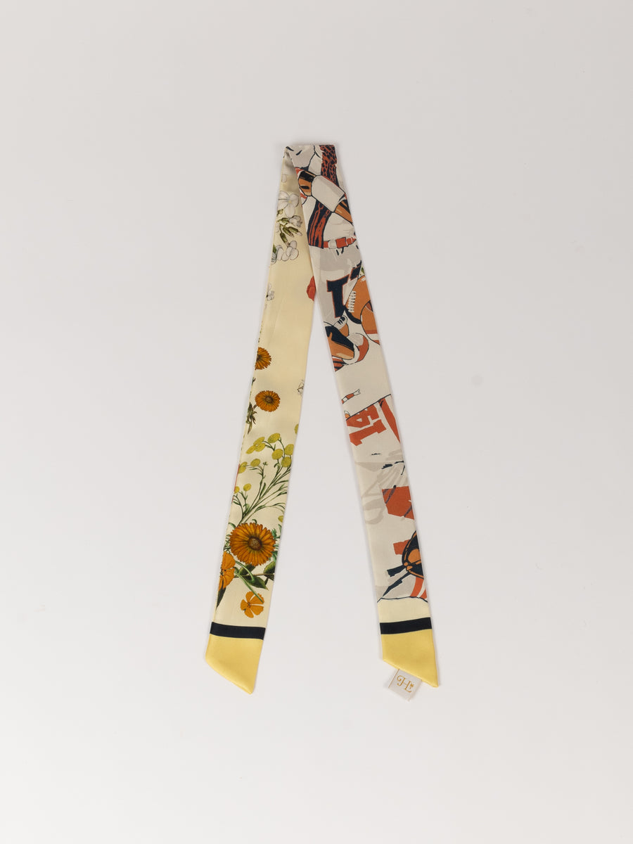 MONSE x J. Logan Home The Silky Yellow repurposed silk accessory