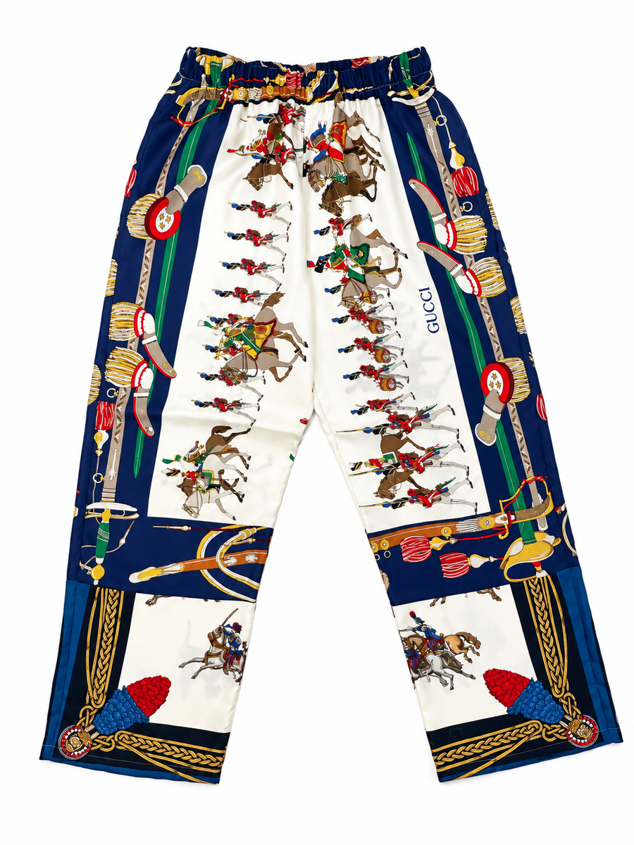 THE PANT | CAVALRY - one-of-one piece, handmade in Palm Beach from vintage designer silk